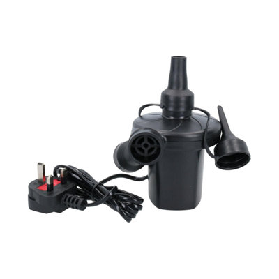 240V Electric Air Pump Inflator Adaptors Valves Camping Bed Mattress ...