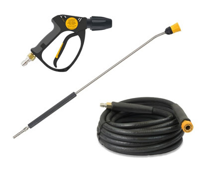 240v Heavy Industrial Stainless Mobile Cold Pressure Washer 120 BAR 11L/Min - 4