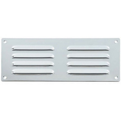 242 x 89mm Hooded Louvre Airflow Vent Polished Chrome Internal Door Plate Price Comparisons | Compare The Build