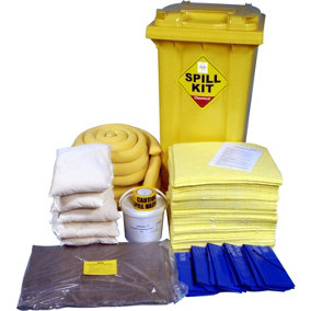 248 Litre Chemical/Universal Spill Kit in Wheeled Bin