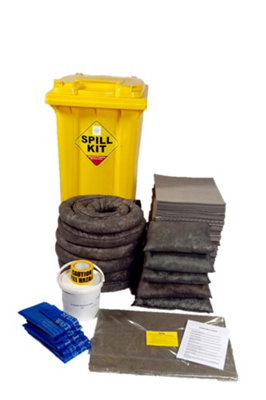248 Litre General Purpose/Maintenance Spill Kit in Wheeled Bin