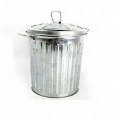 24CM Metal Bin Rubbish Waste Paper Kitchen Bedroom Bathroom Home Office