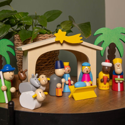 Nativity Scene Nativity Sets For Christmas Indoor Black Metal Nativity