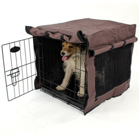 24inch Dog Cage Cover Chocolate Brown
