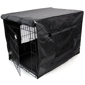 24inch Dog Cage Waterproof Cover Black