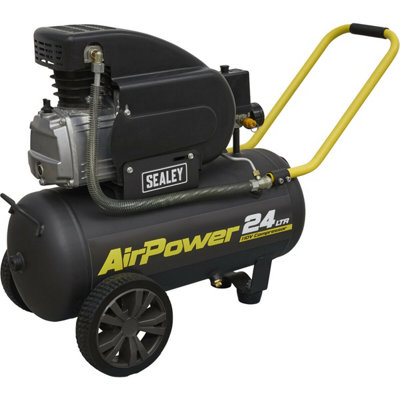24L Direct Drive Air Compressor - 2hp Heavy Duty Induction Motor - 110V Supply