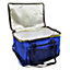 24L Large Foldable Blue Insulated Picnic Cool Bag with Shoulder Strap