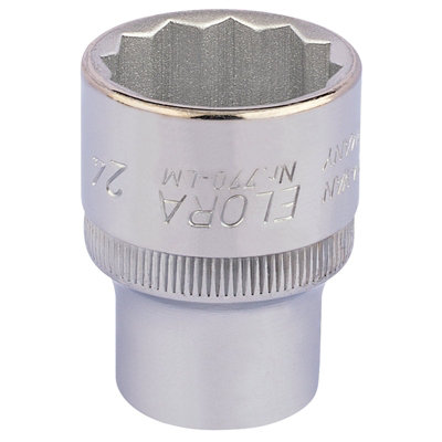 24mm 1/2" Square Drive Elora Bi-Hexagon Socket 24690