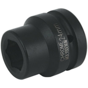 24mm Forged Impact Socket - 1 Inch Sq Drive - Chromoly Impact Wrench Socket