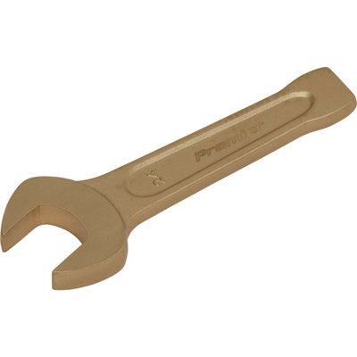 24mm Non-Sparking Open-End Slogging Spanner with Short Profile Striking End