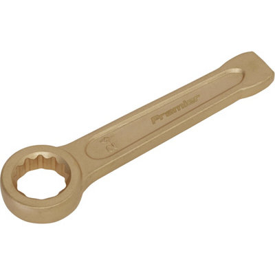 24mm Ring End Slogging Spanner - Non-Sparking - Short Profile Striking End