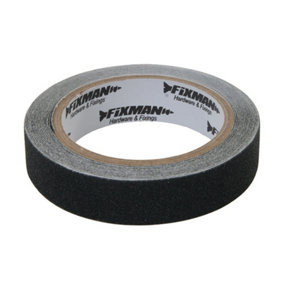 24mm x 5m BLACK Anti Slip Tape Slippery Wet Steps / Surfaces PVC Adhesive Roll