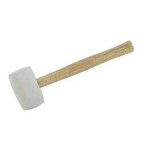 24oz White Rubber Mallet Non Marking Woodwork DIY Camping