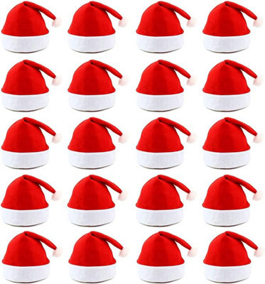 24pack Santa Hats Christmas Party Hats Fancy Dress Christmas Hats