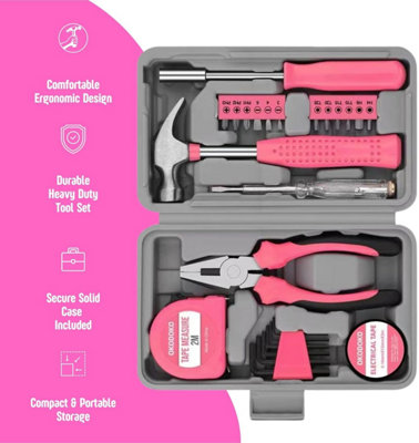 Apollo Home Tool Kit In Soft-Sided Tool Bag, Pink (201-Piece) DT0020P - The Home Depot - 5