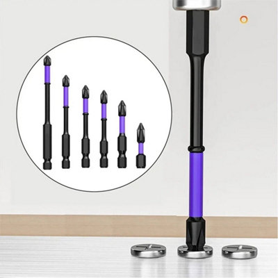 24PCS Anti-Slip Magnetic Impact Cross Driver Screwdriver Drill Bit Tool Set