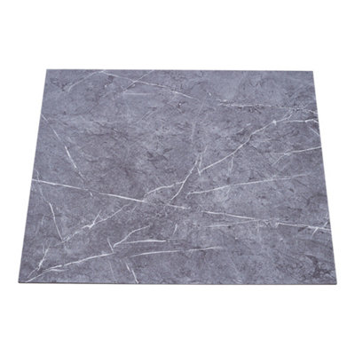 24Pcs Marble Texture Flooring Tile 2mm Thickness Self-adhesive PVC Flooring Tile - 3