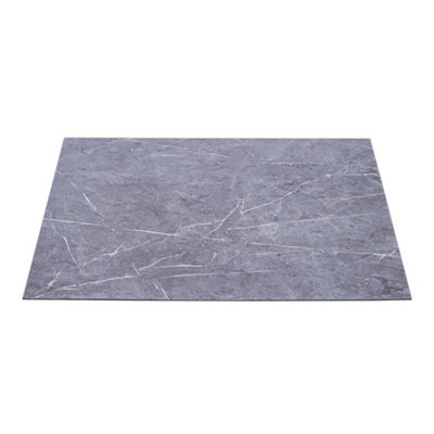 24Pcs Marble Texture Flooring Tile 2mm Thickness Self-adhesive PVC Flooring Tile - 4