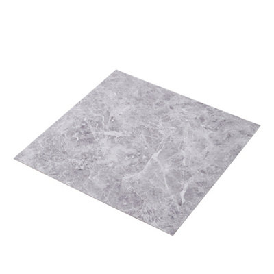 24Pcs Marble Texture Self-adhesive PVC Flooring Tile Square Flooring Tile - 5