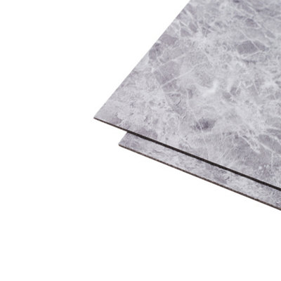 24Pcs Marble Texture Self-adhesive PVC Flooring Tile Square Flooring Tile - 6