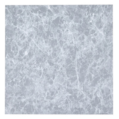 24Pcs Square 3D Stone Effect Marble Self Adhesive PVC Floor Tiles Waterproof - 5