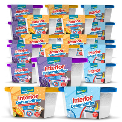 24pk DEHUMIDIFIER Interior Damp Moisture Mould Mildew Remover Trap Home Caravan