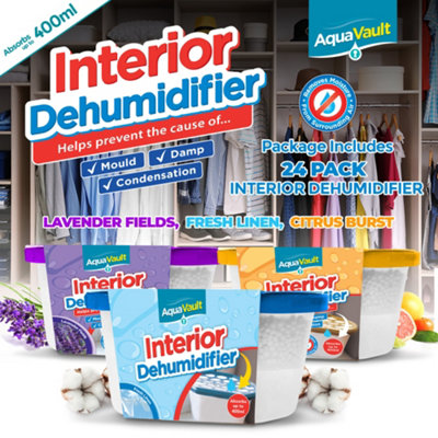 24pk DEHUMIDIFIER Interior Damp Moisture Mould Mildew Remover Trap Home Caravan - 3