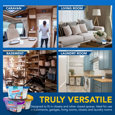 24pk DEHUMIDIFIER Interior Damp Moisture Mould Mildew Remover Trap Home Caravan - 7