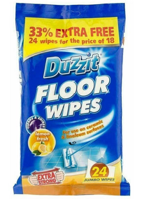 24pk Floor Wipes - Multi Task Wipes, Cleaning Wipes - Quick And ...