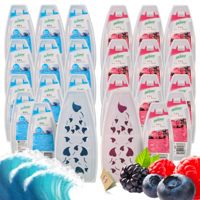 24pk Gel Air Fresheners for Home Pacific Surf Fresh Berries Room Fresheners for Home Odour