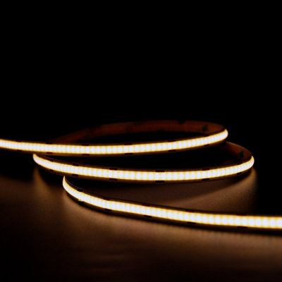 24V COB LED Streifen 10m, 2700K Warmweiß – Dimmbar Per App, Alexa & RF-Fernbedienung