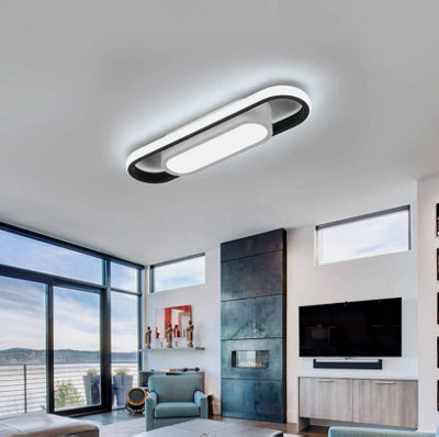24W Modern LED Ceiling Light Cold White Ceiling Lamp Acrylic Bedroom ...