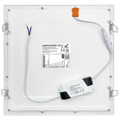 24w Recessed Ceiling LED Square Panel 6500K Cool White