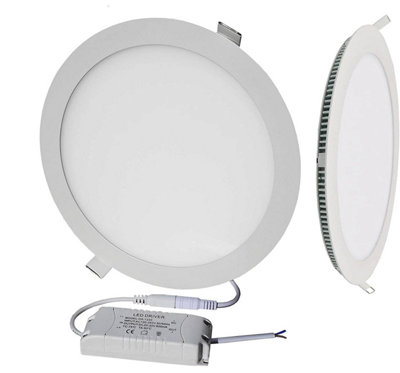24W Recessed Round LED Mini Panel 280mm diameter (Hole Size 265mm ...
