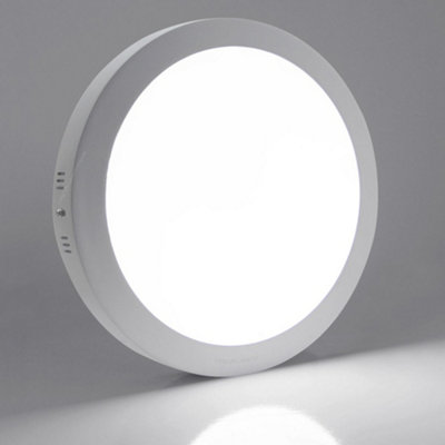 24w Surface Mount LED Round Panel 6500K Cool White