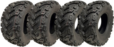 24x10.00-11 & 24x9.00-11 ATV Quad Tyres 6ply P3128 Tubeless 45J & 48J (Set of 4)