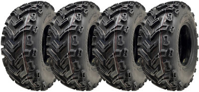 24x8.00-11 Quad ATV Tyres 6ply Wanda E-Marked Road Legal Tubeless 41J (Set of 4)