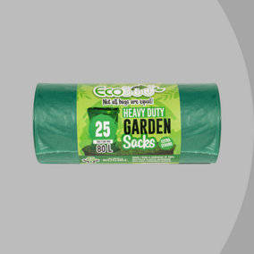 25 Garden Sacks - 80L - Green Sacks