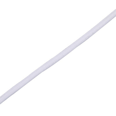 25 metres Bungee Cord, 4mm Wide Stretchy Strap Round Elastic String, White