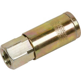 25 Pack 1/4 Inch BSPT Coupling Body Adaptor - Female Thread - Airflow Coupler