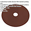 25 PACK 100mm Fibre Backed Sanding Discs - 120 Grit Aluminium Oxide Round Sheet