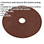 25 PACK 100mm Fibre Backed Sanding Discs - 24 Grit Aluminium Oxide Round Sheet