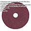 25 PACK - 100mm Fibre Backed Sanding Discs - 36 Grit Aluminium Oxide Round Sheet