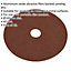 25 PACK 100mm Fibre Backed Sanding Discs - 40 Grit Aluminium Oxide Round Sheet