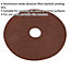 25 PACK 125mm Fibre Backed Sanding Discs - 24 Grit Aluminium Oxide Round Sheet