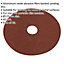 25 PACK 125mm Fibre Backed Sanding Discs - 40 Grit Aluminium Oxide Round Sheet