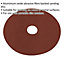 25 PACK 125mm Fibre Backed Sanding Discs - 60 Grit Aluminium Oxide Round Sheet