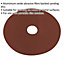 25 PACK 125mm Fibre Backed Sanding Discs - 80 Grit Aluminium Oxide Round Sheet