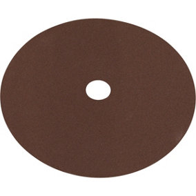 25 PACK 175mm Fibre Backed Sanding Discs - 120 Grit Aluminium Oxide Round Sheet