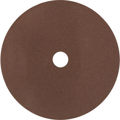 25 PACK 175mm Fibre Backed Sanding Discs - 120 Grit Aluminium Oxide Round Sheet - 4